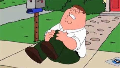 peter griffin leg hurt.